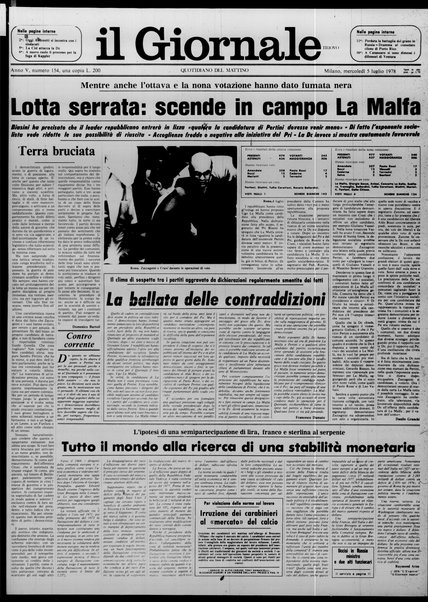 Il giornale nuovo : quotidiano del mattino